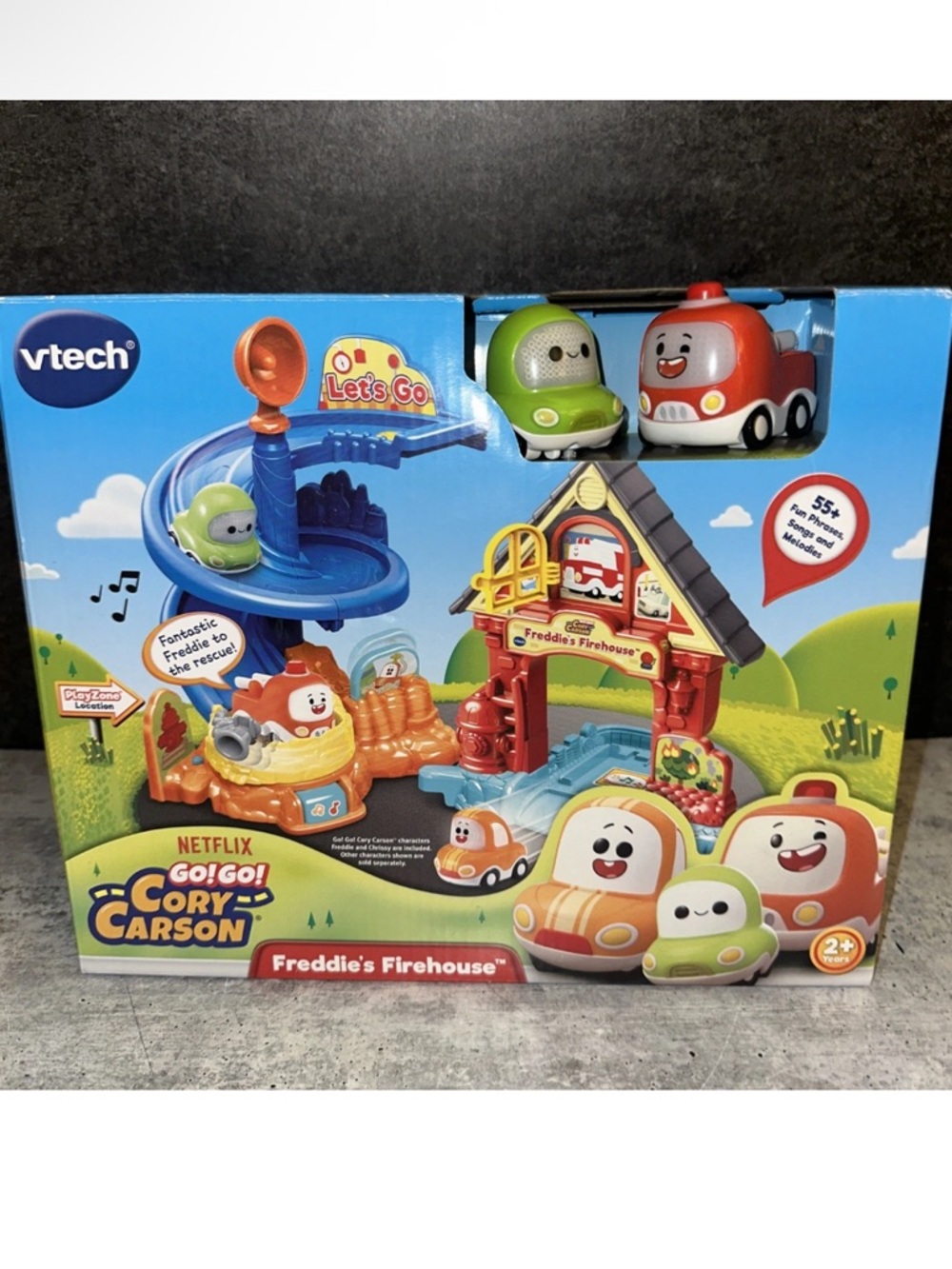 New ! Netflix Vtech Go! Go! Cory Carson Freddie’s Firehouse Playset